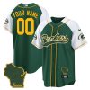 Packers Home Patch Baseball Custom Jersey - All Stitched