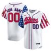 49ers White 2024 Independence Day Vapor Premier Limited Custom Jersey - All Stitched