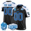 Detroit Lions 2024 NFC North Division Champions Patch Vapor Limited Custom Jersey - All Stitched