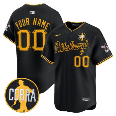 Pittsburgh Pirates 'Dave Parker Cobra Patch' Vapor Premier Limited Custom Jersey - All Stitched