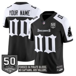 Tampa Bay Buccaneers 'Gothic Pirate Shadows Edition' Vapor Limited Custom Jersey - All Stitched