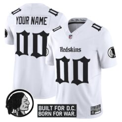 Washington Redskins 'Gothic Capital Edition' Vapor Limited Custom Jersey V2 - All Stitched