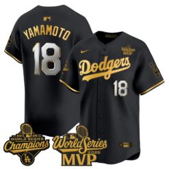 #18 Yoshinobu Yamamoto 2025 World Series MVP Vapor Premier Limited Jersey - All Stitched