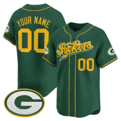 Green Bay Packers 2025 Vapor Baseball Custom Jersey V2 - All Stitched