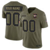 Kansas City Chiefs 2025 Salute to Service Vapor Limited Custom Jersey - All Stitched