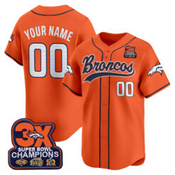 Denver Broncos 2025 Vapor Baseball Custom Jersey - All Stitched
