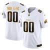 Philadelphia Eagles 2025 Gold Vapor Limited Custom Jersey - All Stitched
