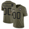 New York Giants 2025 Salute to Service Vapor Limited Custom Jersey - All Stitched