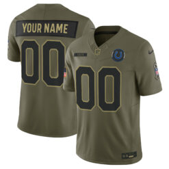 Indianapolis Colts 2025 Salute to Service Vapor Limited Custom Jersey - All Stitched
